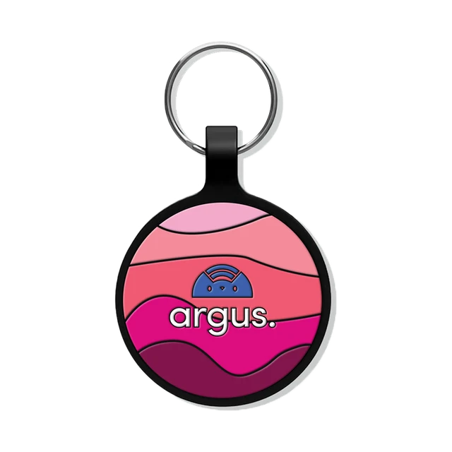 Silicone Silent Ruby Waves Argus smart pet ID tag