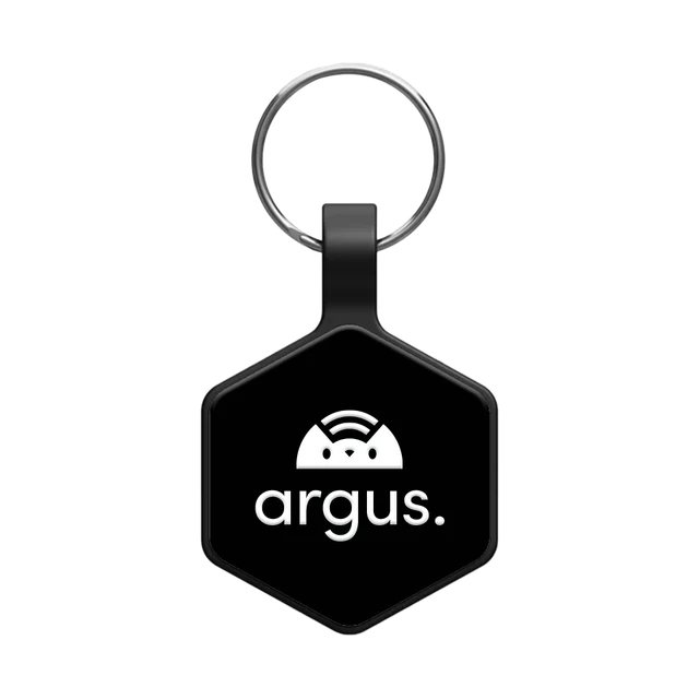 Silicone Silent Black Argus smart pet ID tag