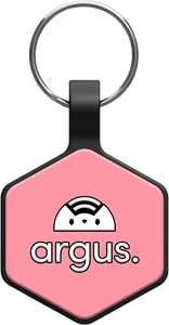 Pink Hexagon Argus tag