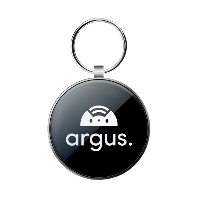 Metal Edge Black Argus smart pet ID tag