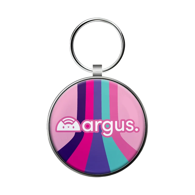 Metal Edge Colorfall Pink Argus smart pet ID tag