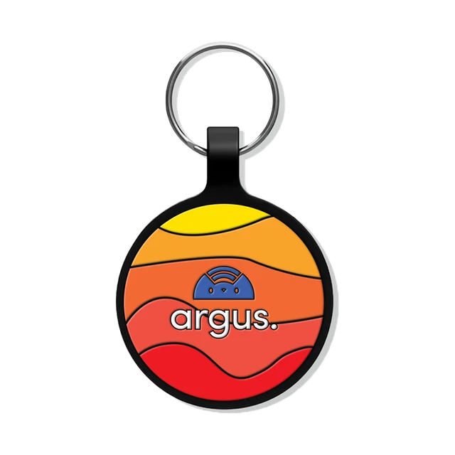 Silicone Silent Sunset Surge Argus smart pet ID tag