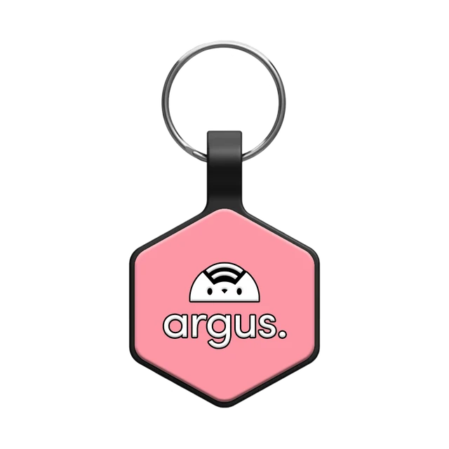 Silicone Silent Pink Argus smart pet ID tag