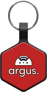 Red Hexagon Argus tag