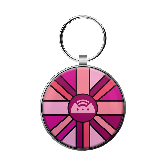 Metal Edge Asteris-Q Pink Argus smart pet ID tag